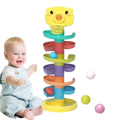 Ball Tower - Kreatives Drop Track -Spiel für Kinder, langlebiges Bildungsspielzeugset | Entzückende Spiralrutsche für motorische Fähigkeiten, kognitives Training, Spaß im Vorschulalter, interaktives S Ball Tower - Kreatives Drop Track -Spiel für Kinder, langlebiges Bildungsspielzeugset | Entzückende Spiralrutsche für motorische Fähigkeiten, kognitives Training, Spaß im Vorschulalter, interaktives S von Generisch