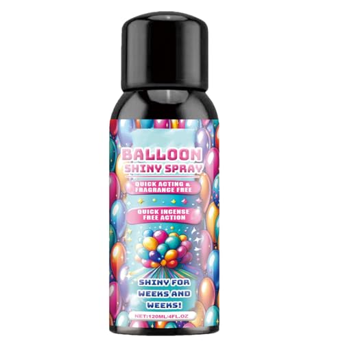Ballonglanz-Spray, große Kapazität, 120 ml, Ballonglanz, langanhaltender Glanz, zarte Nebelballon-Flüssigkeit für Geburtstage, Hochzeiten, Gastgeschenke Ballonglanz-Spray, große Kapazität, 120 ml, Ballonglanz, langanhaltender Glanz, zarte Nebelballon-Flüssigkeit für Geburtstage, Hochzeiten, Gastgeschenke von Generisch