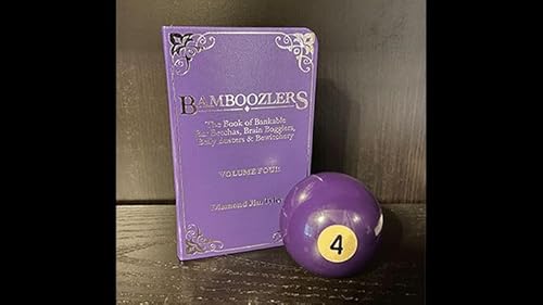 Bamboozlers Vol. 4 von Diamond Jim Tyler - 75 Barwetten, Denksportaufgaben & Komödie Zaubertricks im Kunstleder-Taschenbuch (Purple Edition, 188 Seiten) von Generisch