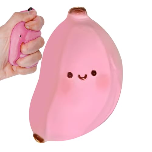 Banana Squeeze Toys, Soft Fruit Sensory Fidget Ball, Realistic Banana Stress Toy for Kids Teens Adults, Fun Calming Hand Toy for Office Classroom Home School Travel or Party Favor Banana Squeeze Toys, Soft Fruit Sensory Fidget Ball, Realistic Banana Stress Toy for Kids Teens Adults, Fun Calming Hand Toy for Office Classroom Home School Travel or Party Favor von Generisch