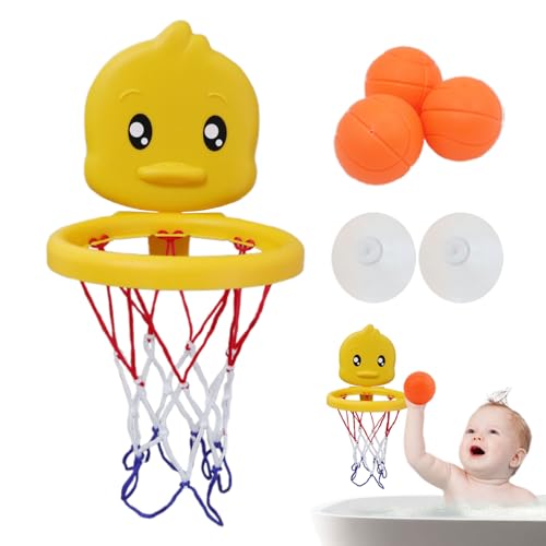Basketball -Badspielzeug, Basketball -Reifen für Badewanne, Cartoon Saugbasketball Hoop, Tragbares interaktives Badezimmerspiel Wasserspiel Set für Mädchen Vorschule nach Hause Basketball -Badspielzeug, Basketball -Reifen für Badewanne, Cartoon Saugbasketball Hoop, Tragbares interaktives Badezimmerspiel Wasserspiel Set für Mädchen Vorschule nach Hause von Generisch