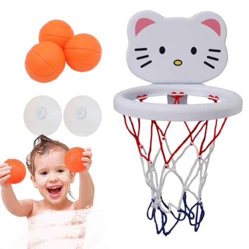 Basketball Hoop für Badewanne, Saugnapfbasketball -Hoop,Cartoon Indoor Baby Basketball Spielzeug - Interaktives Badezimmer -Spiel tragbares Wasserspiel Set für Hinterhof Schlafzimmer Geburtstag Vorsch Basketball Hoop für Badewanne, Saugnapfbasketball -Hoop,Cartoon Indoor Baby Basketball Spielzeug - Interaktives Badezimmer -Spiel tragbares Wasserspiel Set für Hinterhof Schlafzimmer Geburtstag Vorsch von Generisch