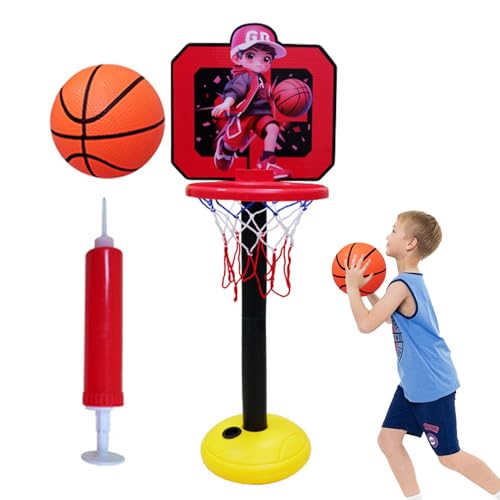 Basketballkorb für den Innenbereich für Kinder – Zimmer Basketball Spielkorb Ständer | Multifunktionaler Indoor Ball Backboard Montagezubehör für Zuhause Schlafzimmer Balkon Büros von Generisch
