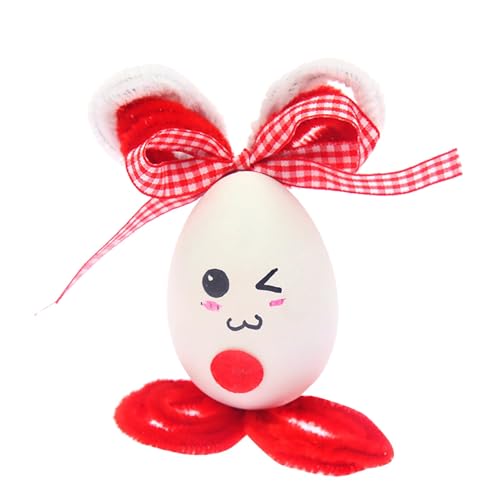 Bastelset Für Erwachsene DIY-Ostereier, Osterhasen-Dekor, Osterdekoration, Ornament, Kinderspielzeug, Schreibtisch-Dekor, Mini-Gartenstatuen, Kleiner Osterhase, Bastelschürzen Kittel (Red, One Size) Bastelset Für Erwachsene DIY-Ostereier, Osterhasen-Dekor, Osterdekoration, Ornament, Kinderspielzeug, Schreibtisch-Dekor, Mini-Gartenstatuen, Kleiner Osterhase, Bastelschürzen Kittel (Red, One Size) von Generisch