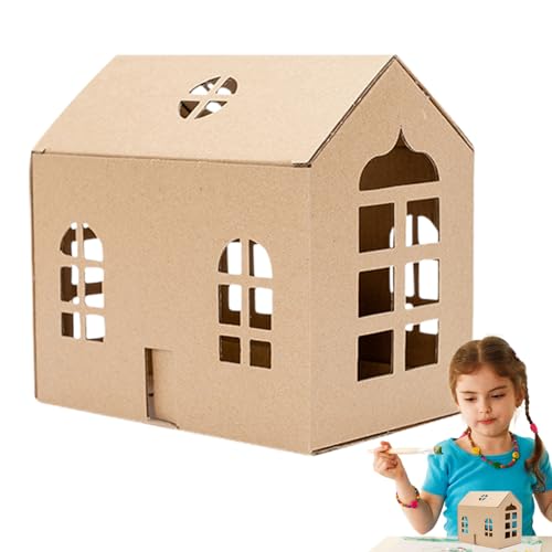 Bastelset Leuchtendes Weihnachtshaus - Fördert Handwerkliches Geschick | Handgefertigtes Lebkuchenhaus Mit Materialien & | Für Kinder Und Erwachsene, Geschenkidee Zu Festtagen, Entwickelt von Generisch