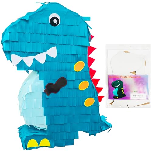 Dinosaurier Pinata Bastelset - DIY Dinoparty Deko für Kindergeburtstag, Magische Dinosaurier-Dekoration für Mädchen und Jungs, Kreatives Gastgeschenk (Dinosaurier blau) von Generisch