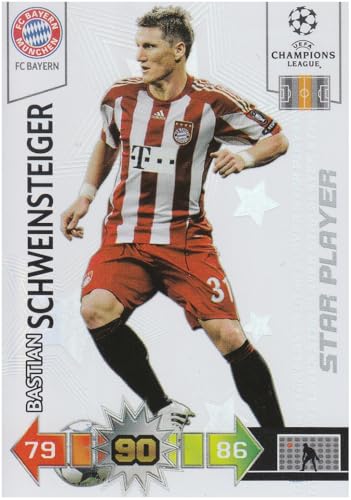Bastian Schweinsteiger Star Spieler Bayern Panini CL Fußball Sammelkarte 90 von Generisch