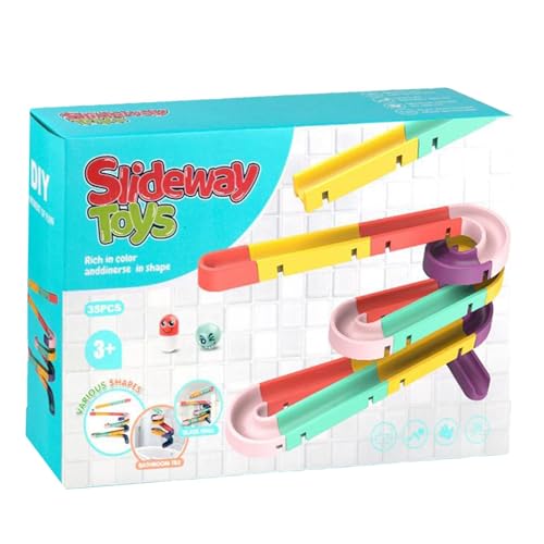 Bath Rail Toys, Water Slide Building Track, Kids Shower Wall Bathtub Slide, Educational Interactive Water Playset, Indoor Play Game for Home, Fun Activity von Generisch