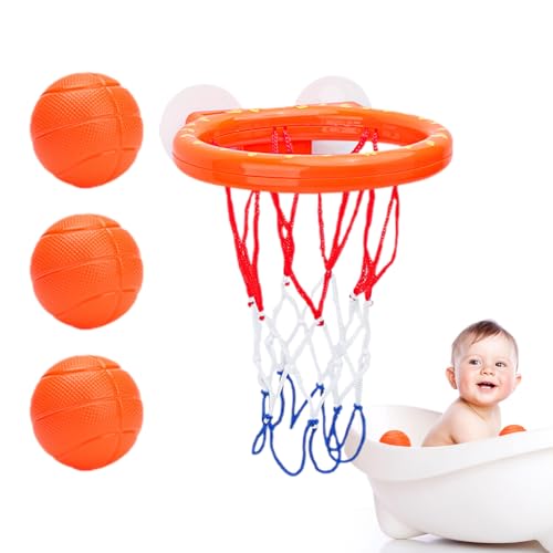 Bath Toy Basketball Set - Badewanne Basketball Hoop | Interaktiver Badeballspielzeug | Starkes Saugnapfbecher -Design, 5 Kugeln, Cartoon -Stil, Fördert Körperliche Aktivität, Lustiges Wasserspiel Für Bath Toy Basketball Set - Badewanne Basketball Hoop | Interaktiver Badeballspielzeug | Starkes Saugnapfbecher -Design, 5 Kugeln, Cartoon -Stil, Fördert Körperliche Aktivität, Lustiges Wasserspiel Für von Generisch