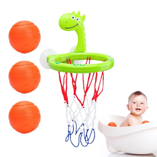 Bath Toy Basketball Set - Badewanne Basketball Hoop | Interaktiver Badeballspielzeug | Starkes Saugnapfbecher -Design, 5 Kugeln, Cartoon -Stil, Fördert Körperliche Aktivität, Lustiges Wasserspiel Für Bath Toy Basketball Set - Badewanne Basketball Hoop | Interaktiver Badeballspielzeug | Starkes Saugnapfbecher -Design, 5 Kugeln, Cartoon -Stil, Fördert Körperliche Aktivität, Lustiges Wasserspiel Für von Generisch