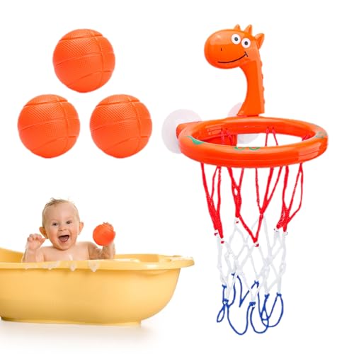 Bath Toy Basketball Set - Badewanne Basketball Hoop | Interaktiver Badeballspielzeug | Starkes Saugnapfbecher -Design, 5 Kugeln, Cartoon -Stil, Fördert Körperliche Aktivität, Lustiges Wasserspiel Für Bath Toy Basketball Set - Badewanne Basketball Hoop | Interaktiver Badeballspielzeug | Starkes Saugnapfbecher -Design, 5 Kugeln, Cartoon -Stil, Fördert Körperliche Aktivität, Lustiges Wasserspiel Für von Generisch