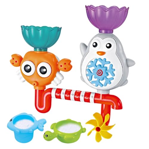 Bath Toys Suction Toys, Pipes Tubes Science Themed Wall Suction Toy, Interactive Floating Bathtub Water Play for Preschool Kids, Educational Sensory Fun von Generisch