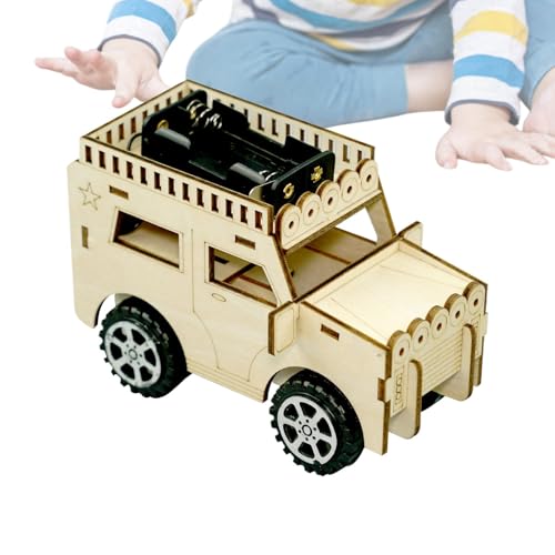 -Bausätze, Bausätze,Experimentierkästen für Bildungswissenschaften | Holzauto-Bastelaktivitäten, technisches Kit, pädagogisches wissenschaftliches Basteln, Lernspielzeug, von Generisch
