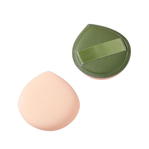 Beauty Puderquaste – grün und weich, geeignet für Flüssigkeiten, Creme und Puder, kann nass oder trocken verwendet werden, 5,5 cm im Durchmesser, einfach zu verstauen (1 Stück) von Generisch
