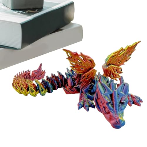 Bedruckter Dinosaurier, Fidget-Spielzeug, bedruckter Dinosaurier mit Flügeln, Tischdekoration, Sammelfigur in Farbverlauf, für Teetisch, Vitrine Bedruckter Dinosaurier, Fidget-Spielzeug, bedruckter Dinosaurier mit Flügeln, Tischdekoration, Sammelfigur in Farbverlauf, für Teetisch, Vitrine von Generisch