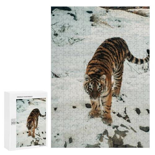 Bengal Tiger 300 Teile Set Holzpuzzle - Nachhaltiges Holzmaterial, Perfekter Indoor-Spaß für Sammler von Generisch