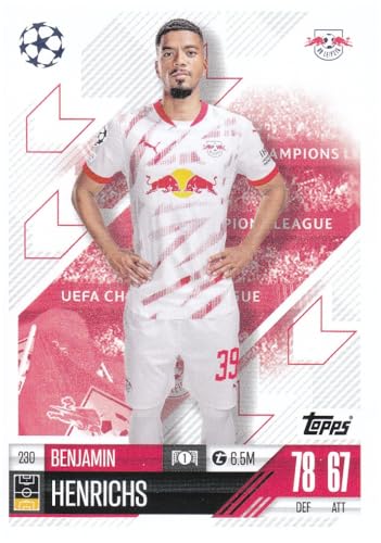 Benjamin Henrichs Verteidiger Leipzig Topps CL 2024-25 Fußball Sammelkarte 230 von Generisch