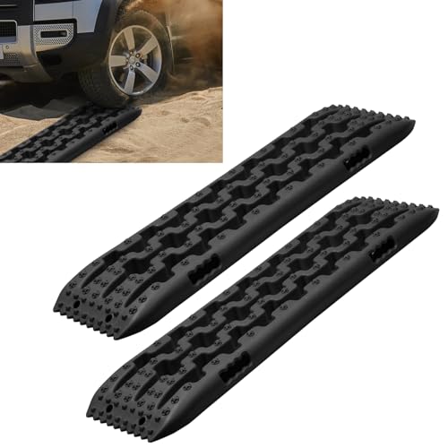 2-Teilige Sandbleche | 10000Kg Nylon-Autozubehör, Offroad-Sandplatten, Offroad-Schnee-Traktionshilfe,für LKW, & Fahrzeuge bei Schnee und Matsch,Schwarz 2-Teilige Sandbleche | 10000Kg Nylon-Autozubehör, Offroad-Sandplatten, Offroad-Schnee-Traktionshilfe,für LKW, & Fahrzeuge bei Schnee und Matsch,Schwarz von Generisch