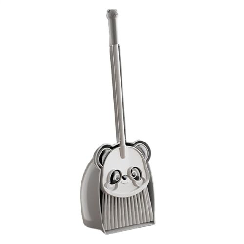 Besen- und Kehrschaufel-Set für Kinder, niedlicher Panda-Kinderbesen und Kehrschaufel, Haushaltshelfer, kleines Reinigungsset, Kombi, Rollenspiel für Zuhause, Küche von Generisch