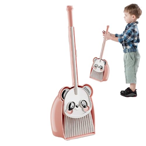 Besen und Kehrschaufel in Kindergröße – niedlicher Besen und Kehrschaufel-Set, kleines Haushaltshelfer-Set, kleine Reinigung, Rollenspiel für Schüler von Generisch