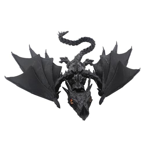 Beweglicher Drache mit Flügeln, realistisches Kristall-Drachenspielzeug – lindert Stress und Kreativität mit beweglichen Fidget-Spielzeug für Heimdekoration Beweglicher Drache mit Flügeln, realistisches Kristall-Drachenspielzeug – lindert Stress und Kreativität mit beweglichen Fidget-Spielzeug für Heimdekoration von Generisch