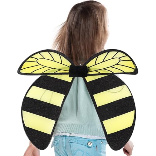 Generisch Bienenflügel, Biene Cosplay Flügel, Kinderkostüm Bienenflügel, Halloween Biene Cosplay Kostümzubehör, Schmetterling für Kinderkostüme von Generisch