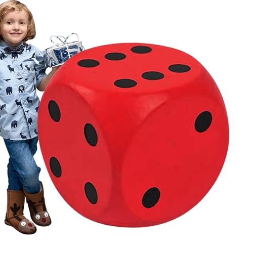 Big Dice - 15 cm PU, große Schaumstoffwürfel | Soft Teaching -Spielblöcke | Fun Lerner Zählungspraxis -Tool für Kindergruppe von Generisch
