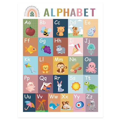 Bildungsposter, Lerntafeln im Klassenzimmer | Interaktive Tabellen im Boho-Stil für Kinder Schule Zuhause Spiel Bildungsposter, Lerntafeln im Klassenzimmer | Interaktive Tabellen im Boho-Stil für Kinder Schule Zuhause Spiel von Generisch