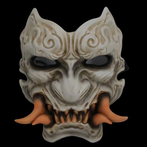 Black Monkey Cosplay Maske Harz Anime Halloween Tanzparty Kostüm Maske Requisiten (Weiß) von Generisch