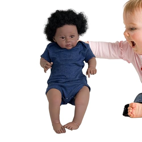 Black Reborn Dolls, Realistic Toddler Doll, 20 Inch Doll, Real Life Doll, Full Body Toddler Doll, Kids Simulation Doll, Soft Toddler Doll, Reborn Baby Doll, Life-Like Toddler Doll, Toddler Doll Toy,, Black Reborn Dolls, Realistic Toddler Doll, 20 Inch Doll, Real Life Doll, Full Body Toddler Doll, Kids Simulation Doll, Soft Toddler Doll, Reborn Baby Doll, Life-Like Toddler Doll, Toddler Doll Toy,, von Generisch