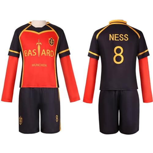 Fußball Basketball Sweatshirt Sportbekleidung Anime Cosplay Kostüm Bastard München Rote Uniform Ness Kaiser Isagi Fußball Fußball Basketball Sweatshirt Sportbekleidung Anime Cosplay Kostüm Bastard München Rote Uniform Ness Kaiser Isagi Fußball von Generisch
