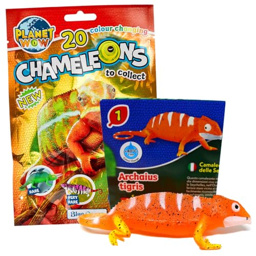 Generisch Blue Ocean Chamäleons Sammelfiguren 2024 - Planet Wow Farbwechsel - Figur 1. Seychellen Tigerchamäleon Generisch Blue Ocean Chamäleons Sammelfiguren 2024 - Planet Wow Farbwechsel - Figur 1. Seychellen Tigerchamäleon von Generisch