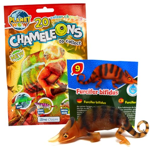 Generisch Blue Ocean Chamäleons Sammelfiguren 2024 - Planet Wow Farbwechsel - Figur 9. Furcifer Bifidus Generisch Blue Ocean Chamäleons Sammelfiguren 2024 - Planet Wow Farbwechsel - Figur 9. Furcifer Bifidus von Generisch
