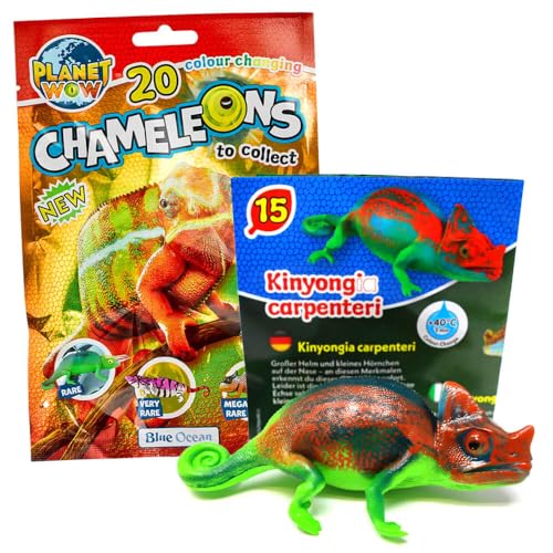Generisch Blue Ocean Chamäleons Sammelfiguren 2024 - Planet Wow - Figur 15. Helmchamäleon Generisch Blue Ocean Chamäleons Sammelfiguren 2024 - Planet Wow - Figur 15. Helmchamäleon von Generisch