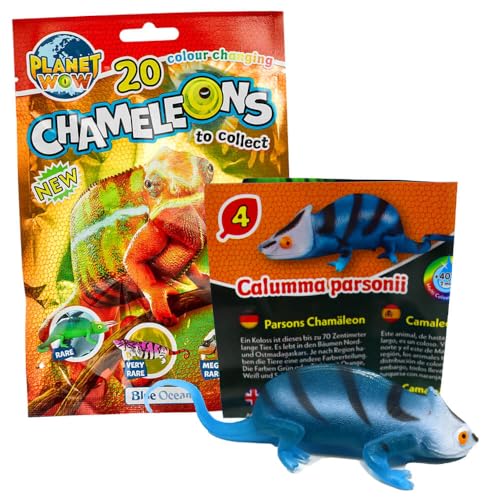 Generisch Blue Ocean Chamäleons Sammelfiguren 2024 - Planet Wow - Figur 4. Parsons Chamäleon Generisch Blue Ocean Chamäleons Sammelfiguren 2024 - Planet Wow - Figur 4. Parsons Chamäleon von Generisch