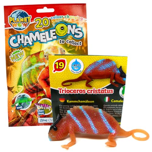 Generisch Blue Ocean Chamäleons Sammelfiguren 2024 - Planet Wow Selten - Figur 19. Kammchamäleon Generisch Blue Ocean Chamäleons Sammelfiguren 2024 - Planet Wow Selten - Figur 19. Kammchamäleon von Generisch