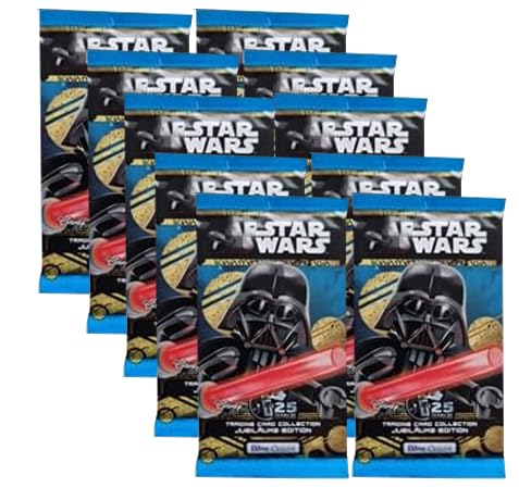 Generisch Star Wars Sammelkarten Serie 5 “25 Jahre SW“ – 10x Booster mit je 6 Sammelkarten von Generisch
