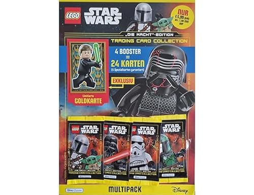 Blue Ocean Lego Star Wars Trading Cards TCG Serie 4 "Die Macht Edition – 1 x Multipack inkl. LE 12 Luke Skywalker von Generisch