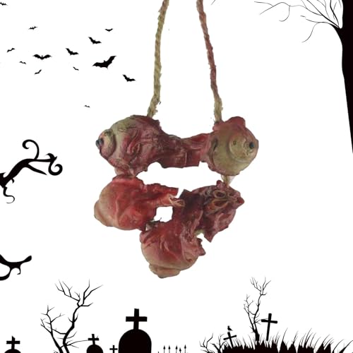 Blutige Halloween-Körperteile,Halloween-Körperteile-Requisiten, Gruselige Fake-Finger-Augapfel-Horror-Requisiten, Halloween-Blut-Hand-Wanddekoration, gefälschte menschliche Hände, Füße, gruselige küns von Generisch