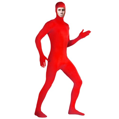 Body mit offenem Gesicht, Halloween-Cosplay-Kostüm, Uni-Body, Overall, Erwachsenen-Cosplay-Outfit, offenes Gesicht, Halloween-Kostüm, Cosplay-Overall, Halloween-Kostüm für Erwachsene von Generisch