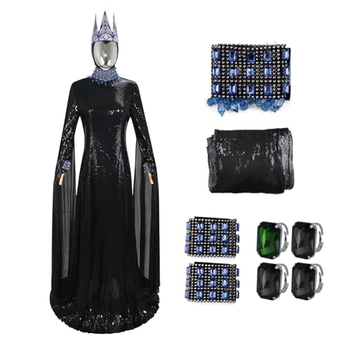 Böse Königin Kostüm böse Grimhilde Kleid Krone Strass Ring Armband Halskette Halloween Märchen Outfit L Böse Königin Kostüm böse Grimhilde Kleid Krone Strass Ring Armband Halskette Halloween Märchen Outfit L von Generisch
