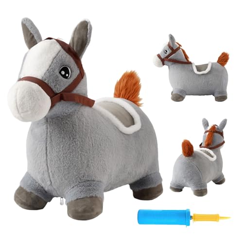 Bouncy Horse, Inflatable Hopper, Plush, Soft, Stable Base, Easy Grip, Motor Skill Boost, Fun Exercise, Safe Playtime, Perfect for Kids, Training, Indoor, 56x23x48cm Bouncy Horse, Inflatable Hopper, Plush, Soft, Stable Base, Easy Grip, Motor Skill Boost, Fun Exercise, Safe Playtime, Perfect for Kids, Training, Indoor, 56x23x48cm von Generisch