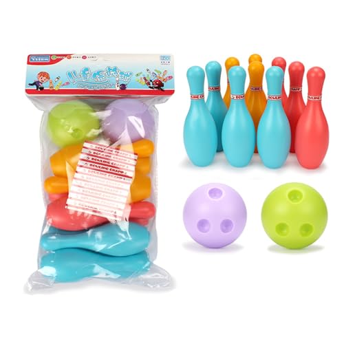 Bowlingspielzeug Set für Kinder - Umweltfreundliches Indoor-Sportspiel für Kinder, leichte Bowlingnadeln und Ball | Lustiges Aktivitätsspielzeug für Kinder, Spielzimmer zu Hause, von Generisch