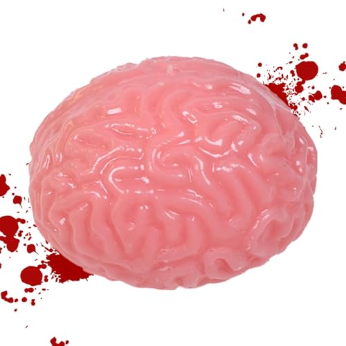 Brain Squeeze - Langsame Abpraller -Stressbälle | Realistische Gefälschte Orgel, Blutiges Gruseliges Halloween -Squeeze -Spielzeug, Fördert EIN Gesundes Denken Für Die Halloween -Party Bällen Etw von Generisch