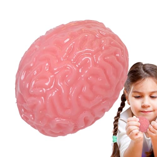 Brain Stress Bälle - Langsamer Abpraller Halloween Squishy -Spielzeug, Realistisches Falsch, Hochwertige Materialien, Scary Ornament von Generisch