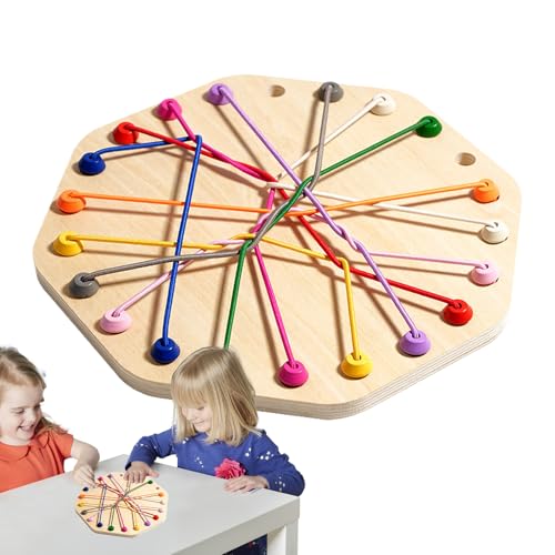Brainy Knots -Spiel, Seillöschspiel -Seilknoten Entwöhnung Stapel Sortierspielzeug | Interaktive Seile Herausforderung Sorting Toys | Board -Puzzle -Spiele Für Family Gathering | Interaktiver Strategi von Generisch
