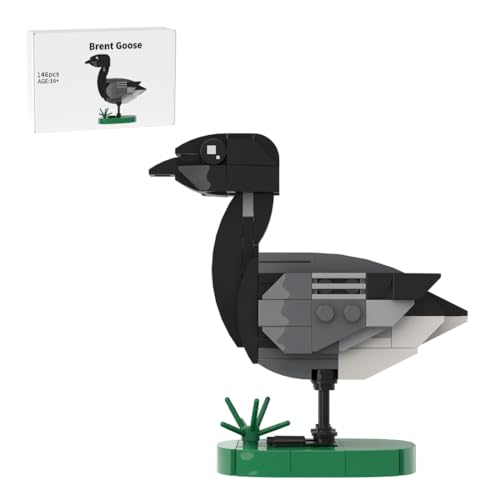 Brent Goose Baustein-Set, Tierische Baustein-Spielzeug, Vogel-Modellbauset, Sammlerstück, Geschenke, Heimdekoration und Bürokunst für Erwachsene & Jugendliche ab 16 Jahren-146 Teile von Generisch
