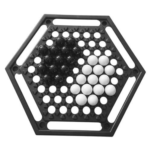 Brettspiel, Schach -Set, Lustiges Marble -Schach -Brettspiel, Klassisches Strategiespielzeug Mit Reibungslosen Stücken, Bildungstischspielen, 25x25x2 cm Für Alle Altersgruppen Und Fähigkeiten von Generisch
