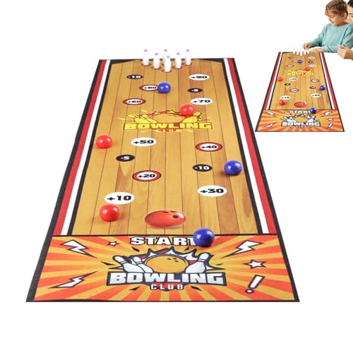 Brettspiele für den Innenbereich, Bowlingbrettspiel - Familien-Brettspiel im Roll-Design - Indoor-Tischfußball Curling-Spiele Brettspiel Sport Brettspiel, gio Brettspiele für den Innenbereich, Bowlingbrettspiel - Familien-Brettspiel im Roll-Design - Indoor-Tischfußball Curling-Spiele Brettspiel Sport Brettspiel, gio von Generisch