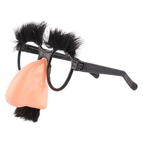 Brillen- und Schnurrbart-Verkleidung - Alberne Brille mit großer Nase, Augenbrauen und Schnurrbart zur Verkleidung - Kreative Foto-Requisiten, Halloween-Party-Brillen, Partygeschenke für Kinder und Er Brillen- und Schnurrbart-Verkleidung - Alberne Brille mit großer Nase, Augenbrauen und Schnurrbart zur Verkleidung - Kreative Foto-Requisiten, Halloween-Party-Brillen, Partygeschenke für Kinder und Er von Generisch